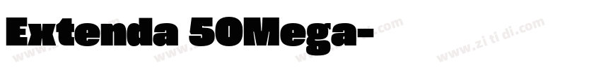Extenda 50Mega字体转换